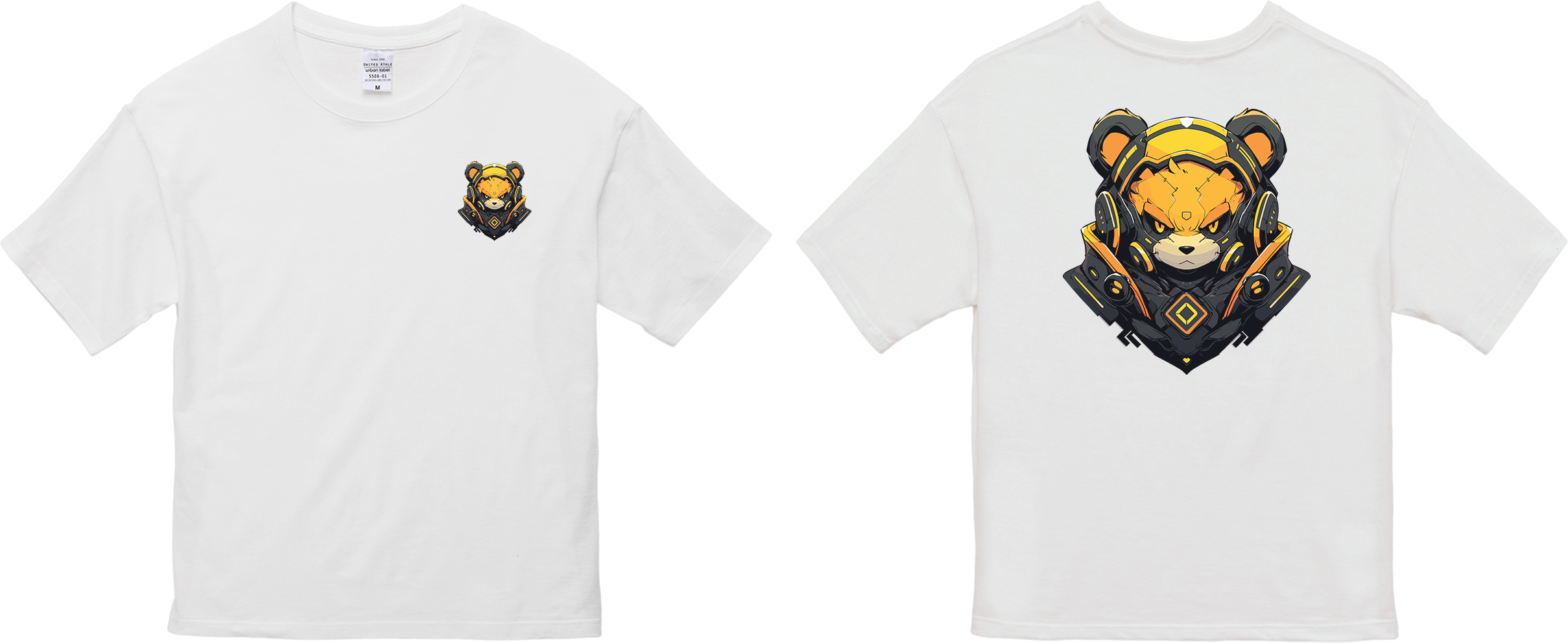 100% 纯棉超大T恤 | Mascot-Bear-003