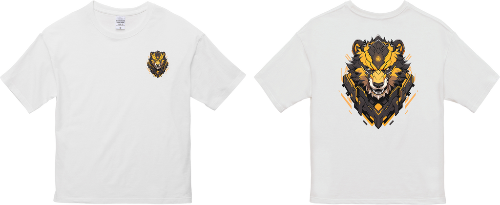 100% 纯棉超大T恤 | Mascot-Bear-004