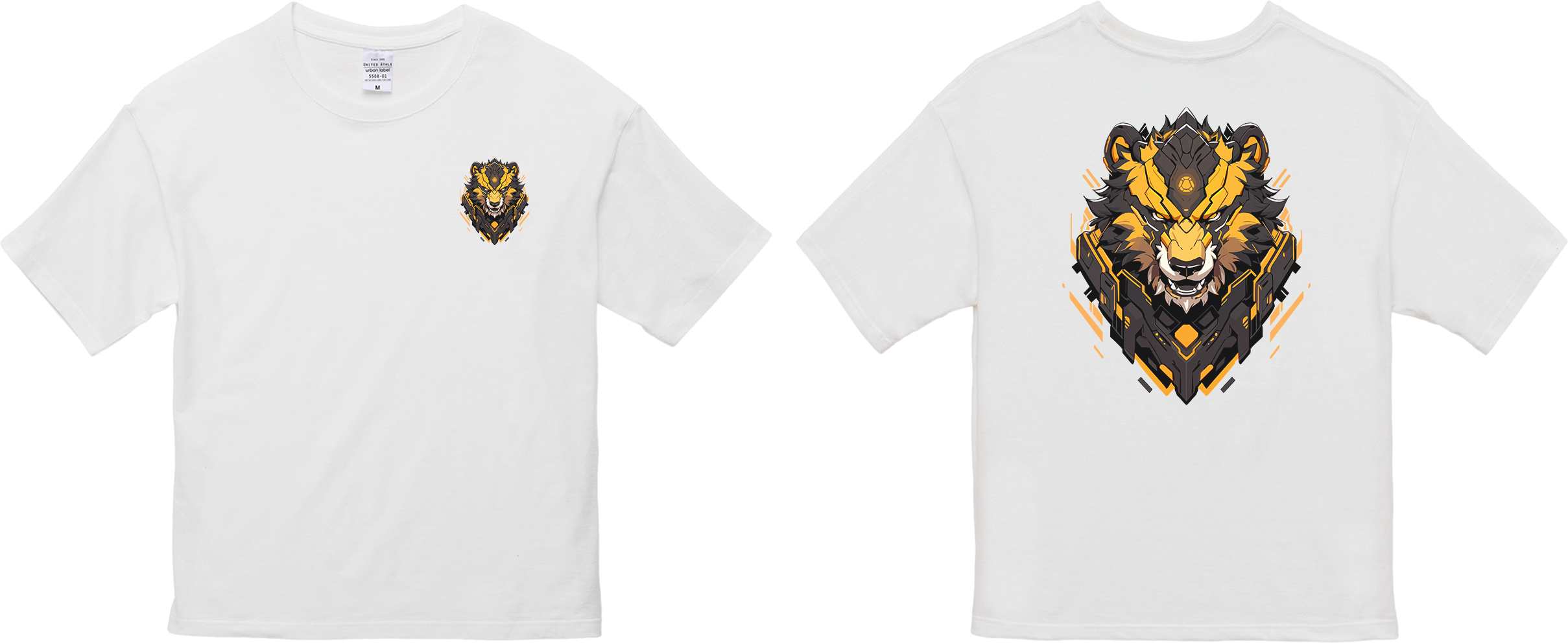 100% 纯棉超大T恤 | Mascot-Bear-004