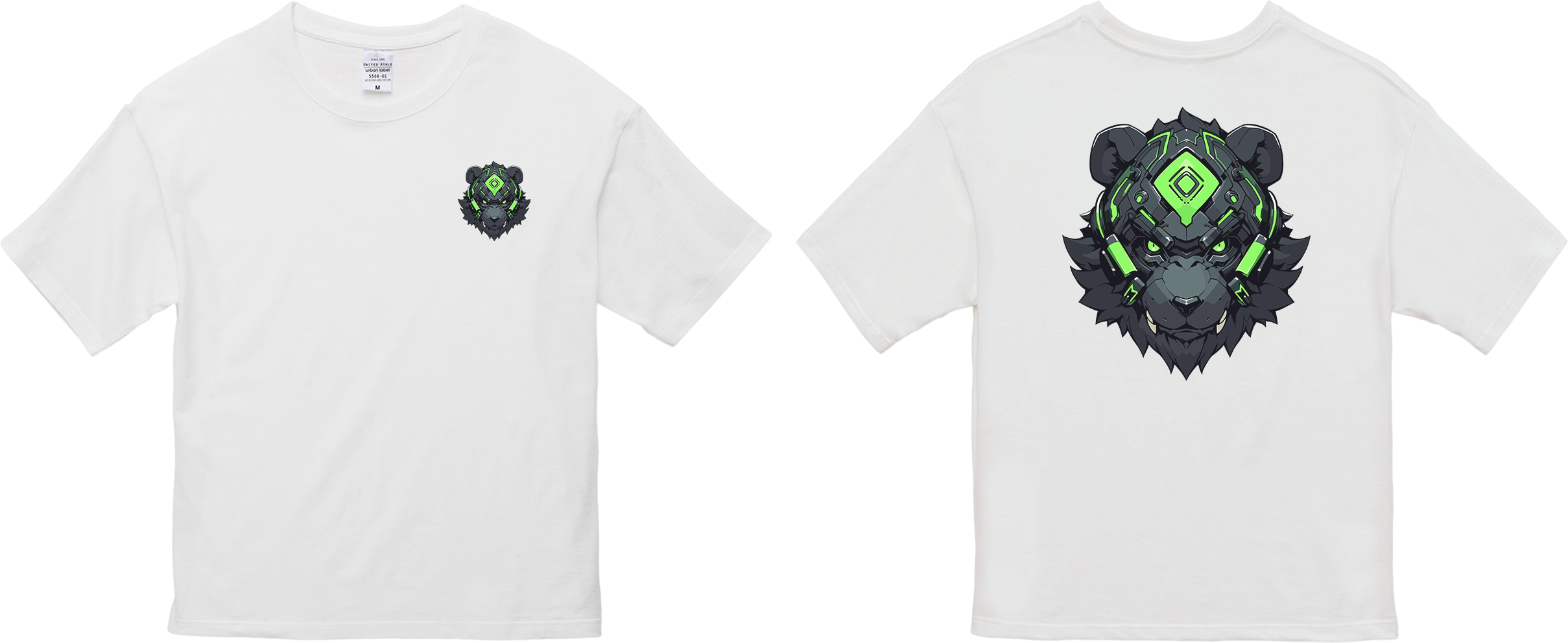 100%纯棉超大T恤 | Mascot-Bear-006