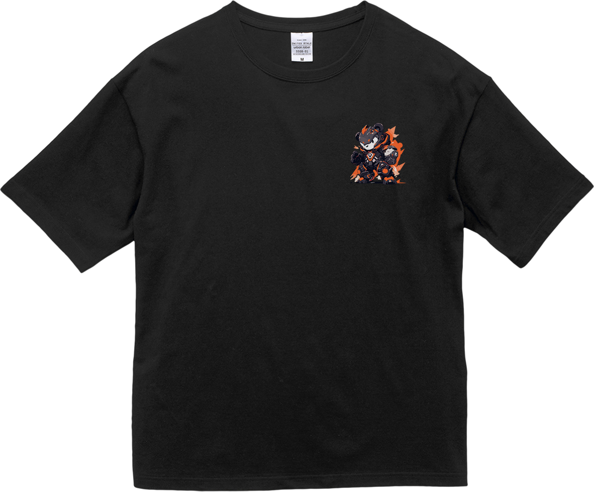 100% Cotton Oversized Tee | Mascot-Bear-007