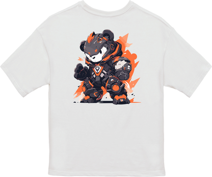 100% Cotton Oversized Tee | Mascot-Bear-007