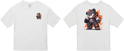 100% Cotton Oversized Tee | Mascot-Bear-007