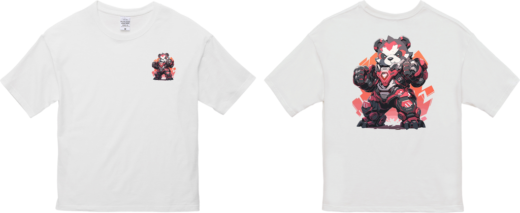 100%纯棉超大T恤 | Mascot-Bear-008