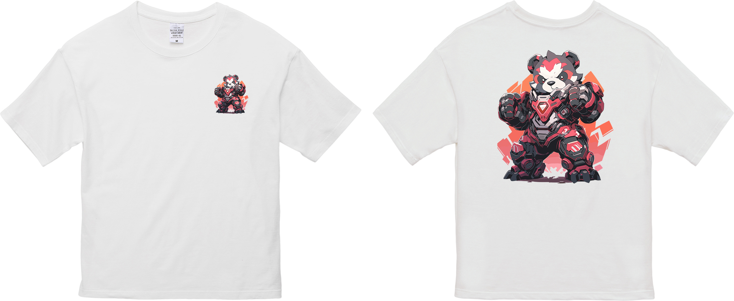 100%纯棉超大T恤 | Mascot-Bear-008