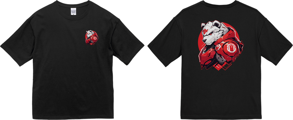 100%纯棉超大T恤 | Mascot-Bear-009