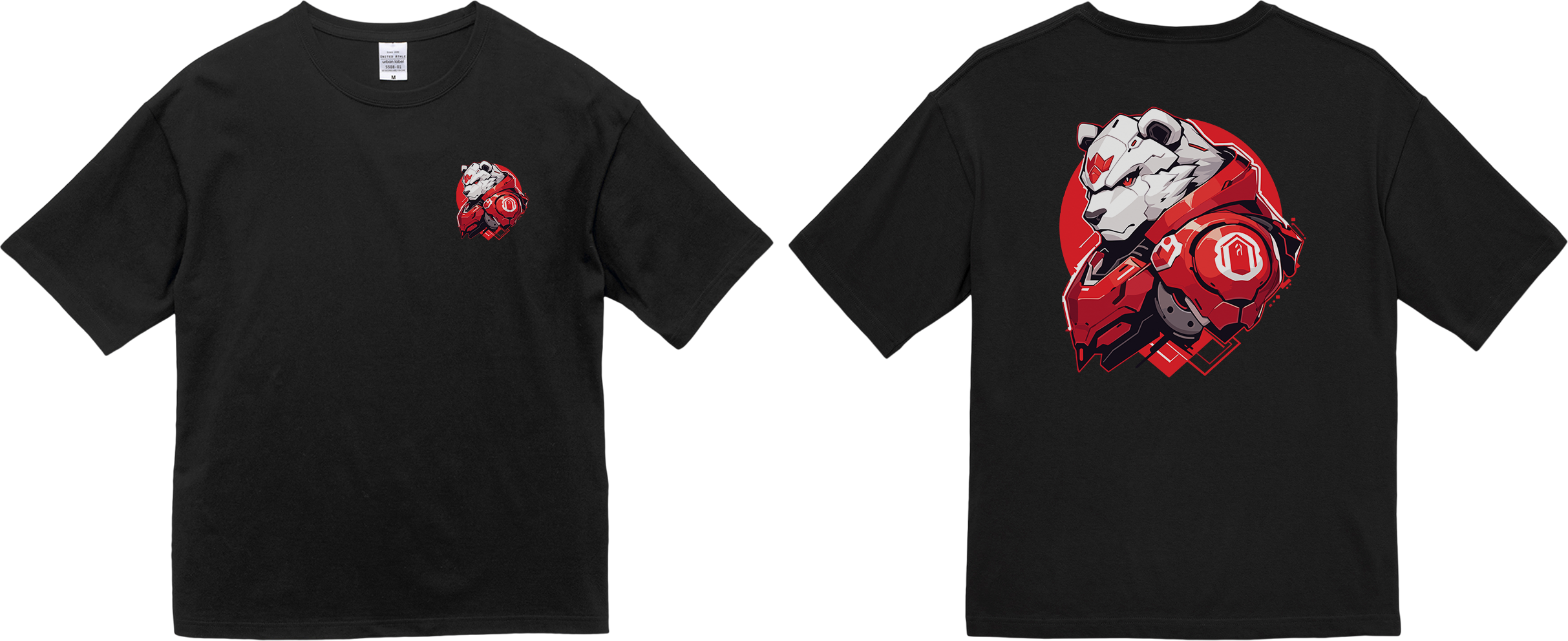 100%纯棉超大T恤 | Mascot-Bear-009