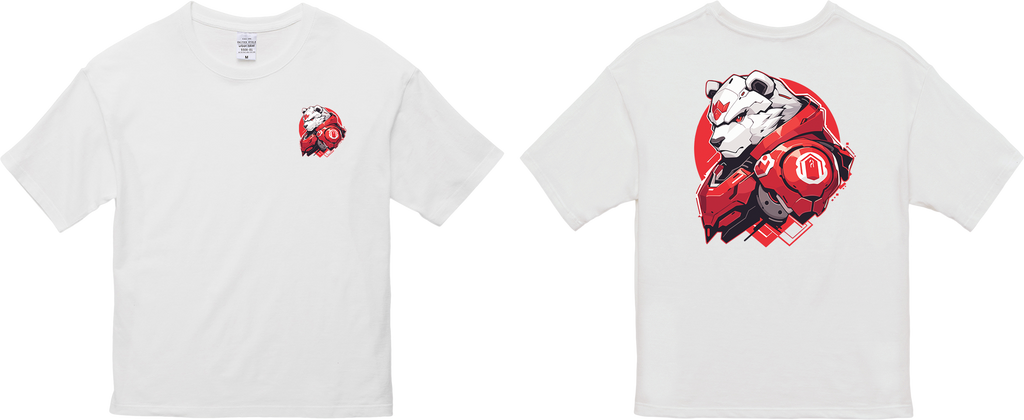 100%纯棉超大T恤 | Mascot-Bear-009