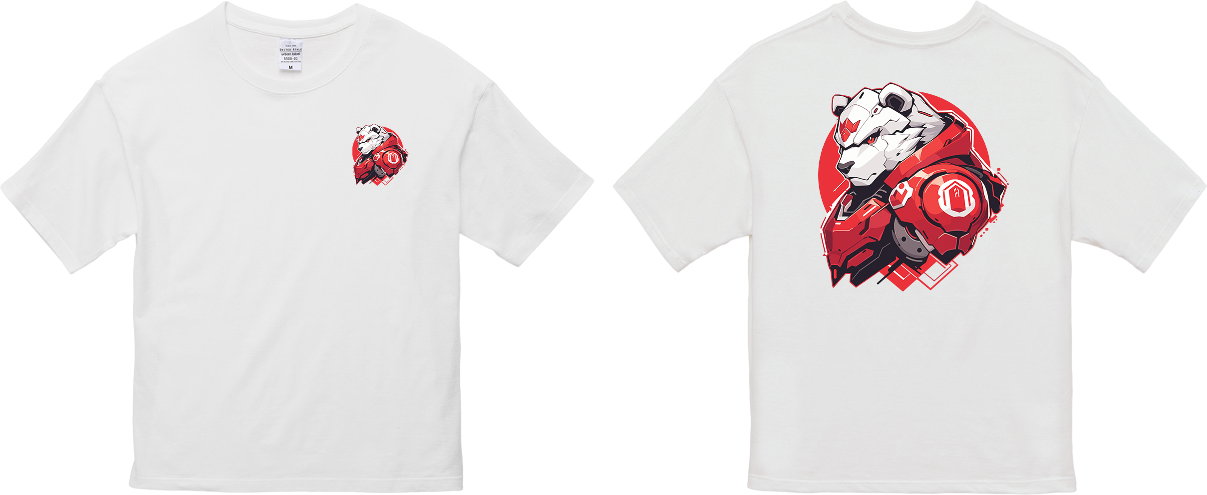 100%纯棉超大T恤 | Mascot-Bear-009