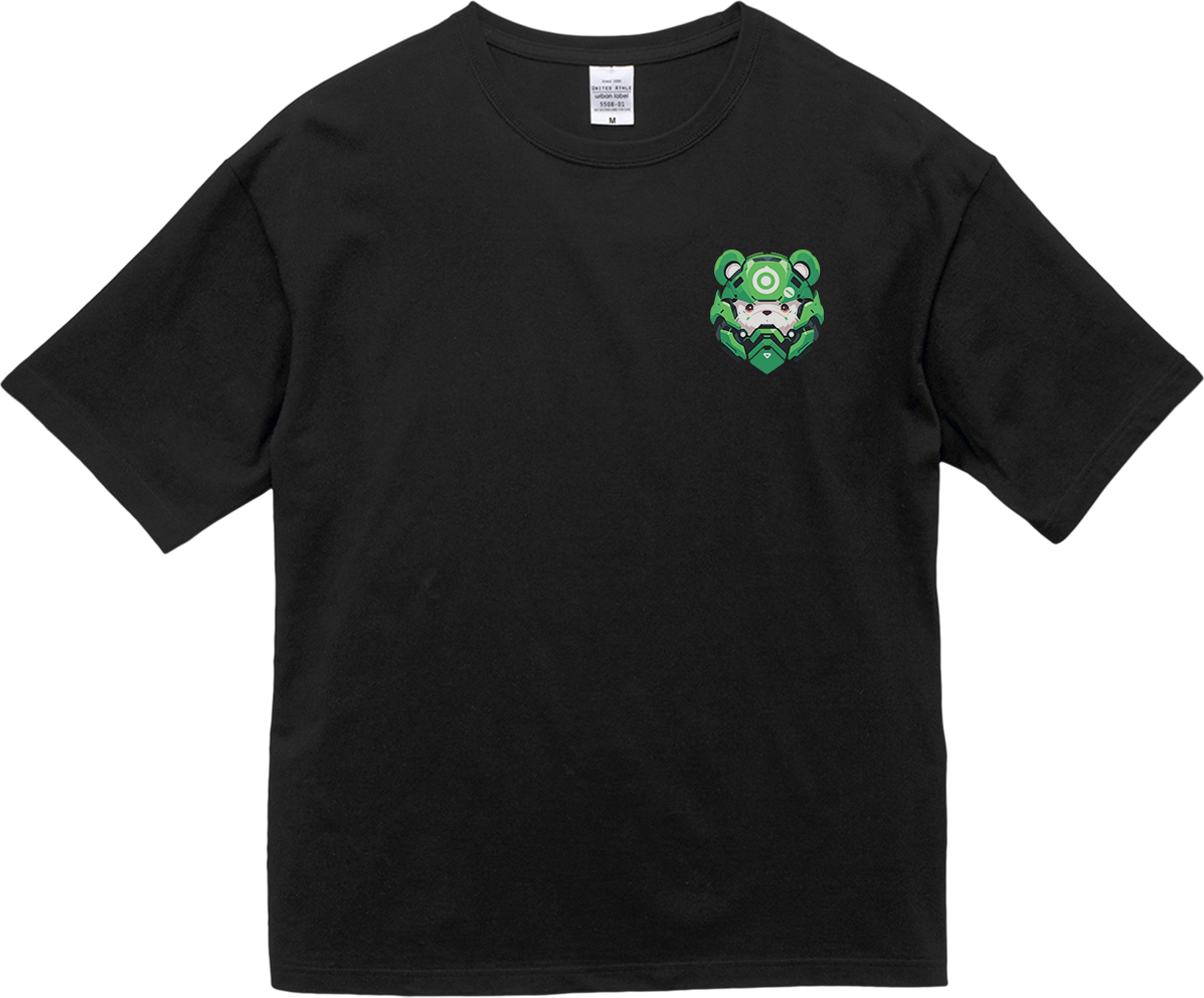 100% Cotton Oversized Tee | Mascot-Bear-011