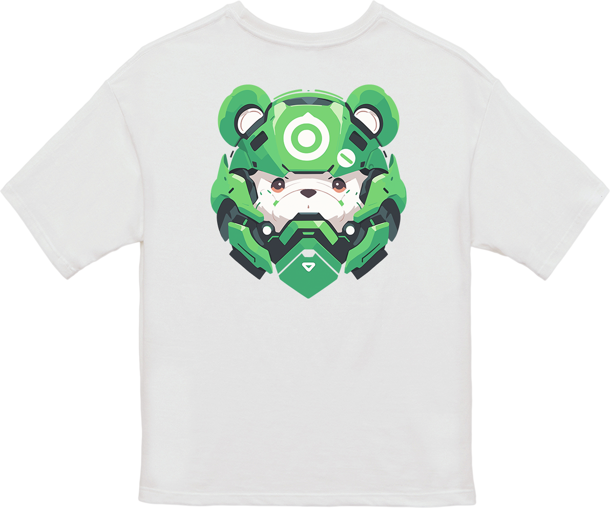 100% Cotton Oversized Tee | Mascot-Bear-011