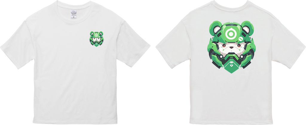100%纯棉超大T恤 | Mascot-Bear-011