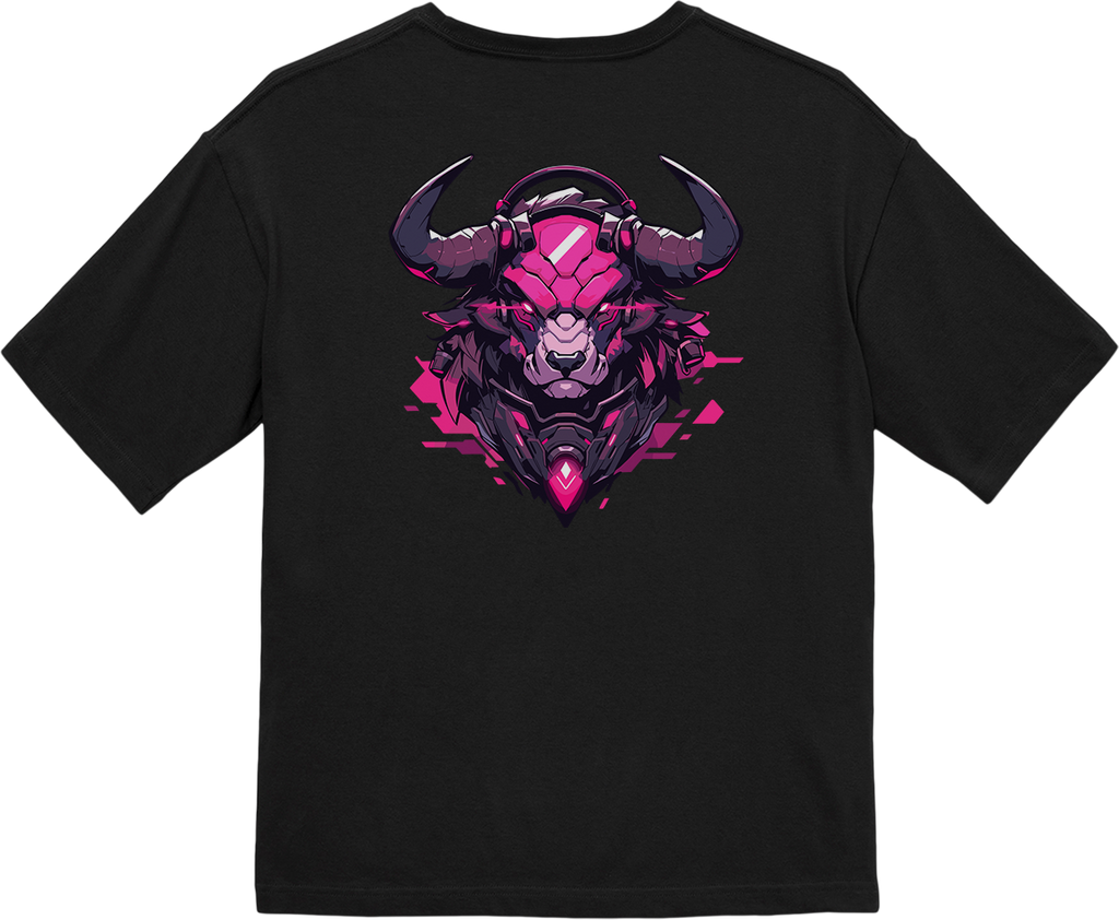 100% 纯棉超大T恤 | Mascot-Bull-002