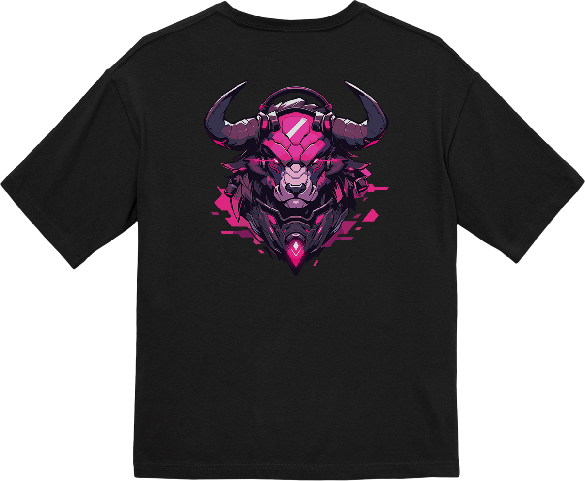 100% 纯棉超大T恤 | Mascot-Bull-002