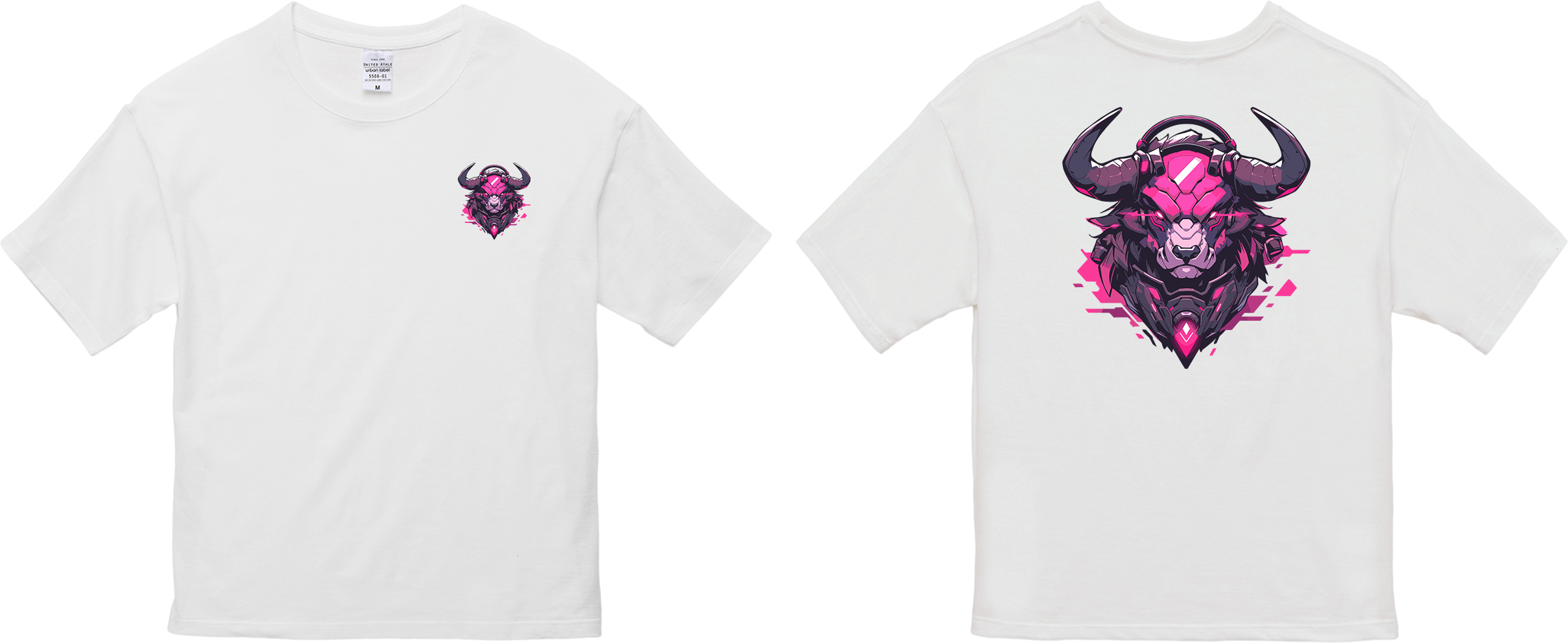 100% 纯棉超大T恤 | Mascot-Bull-002