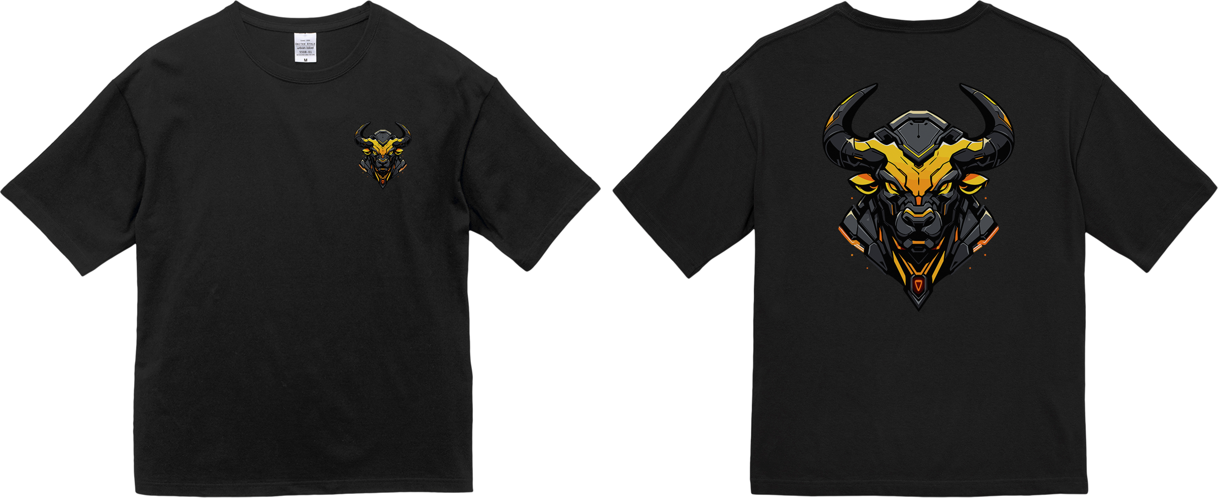 100%纯棉超大T恤 | Mascot-Bull-003