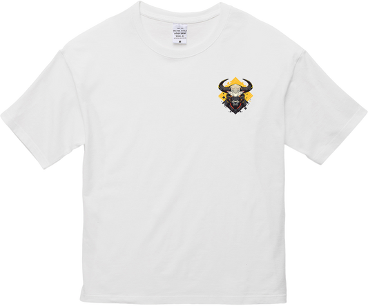 100% Cotton Oversized Tee | Mascot-Bull-004