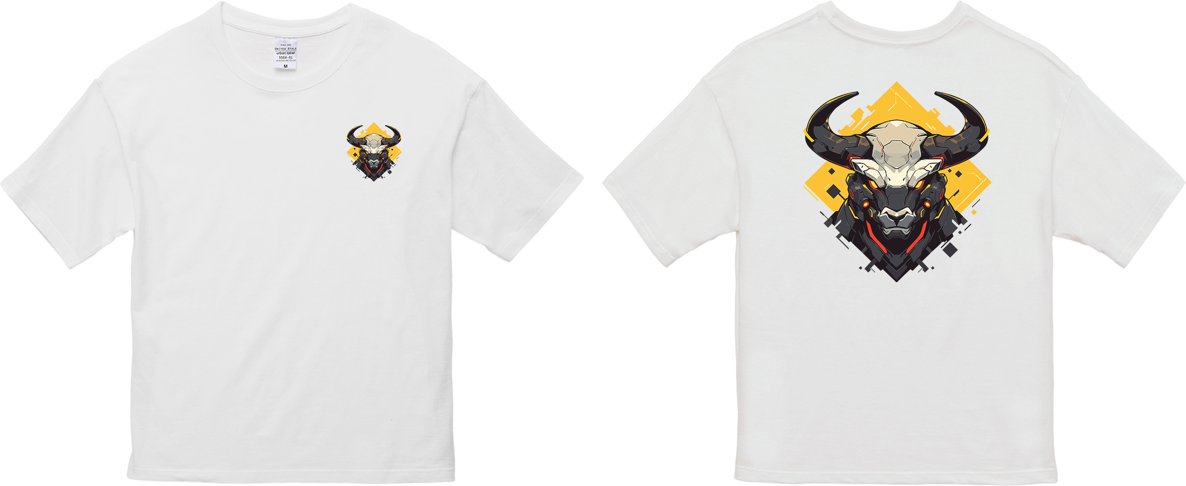 100%纯棉超大T恤 | Mascot-Bull-004