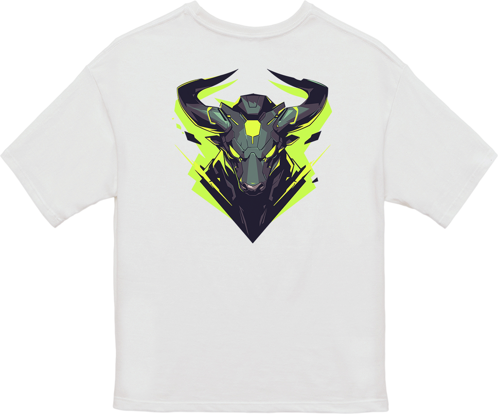 100% 纯棉超大T恤 | Mascot-Bull-005