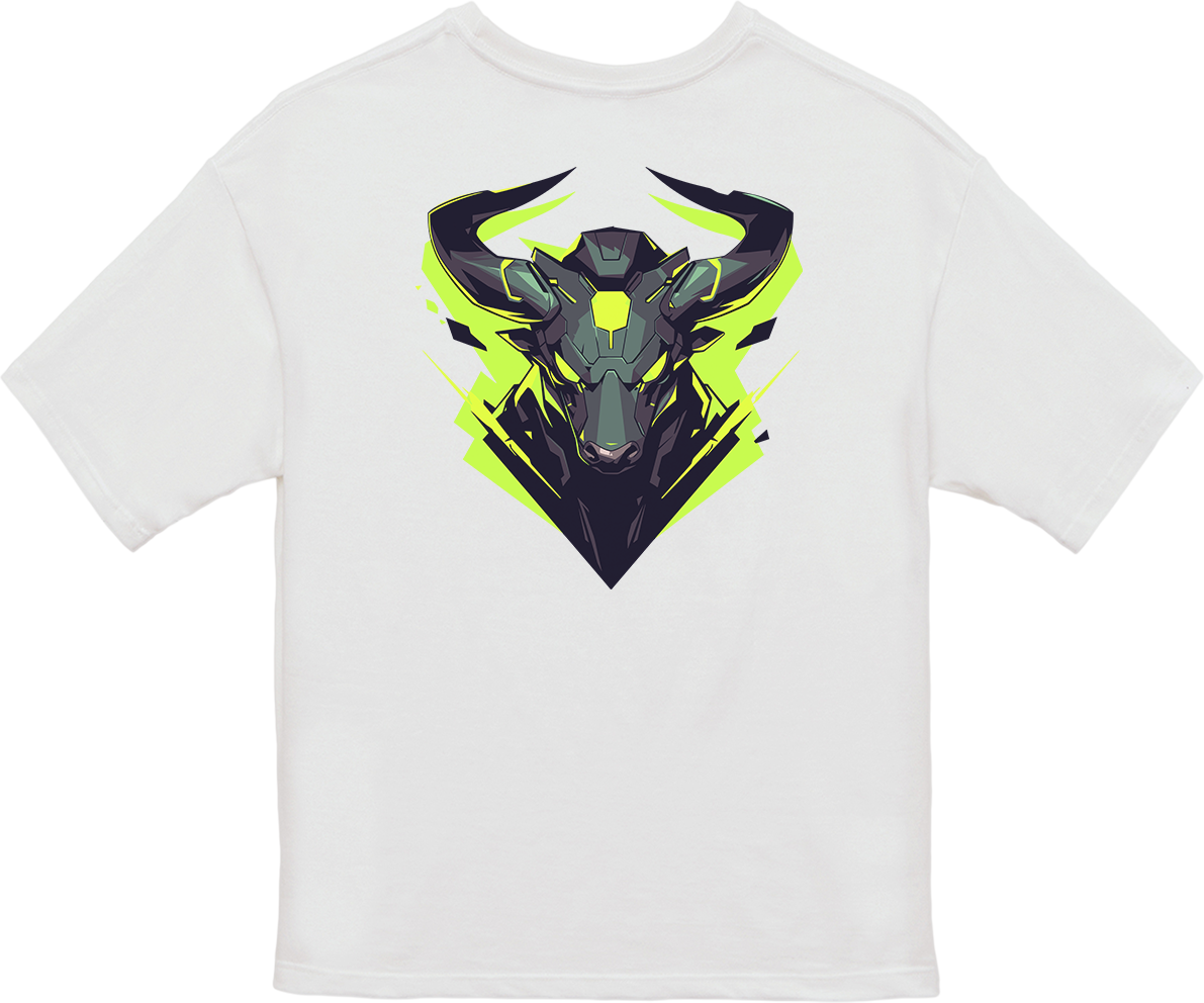 100% 纯棉超大T恤 | Mascot-Bull-005