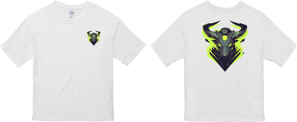 100% 纯棉超大T恤 | Mascot-Bull-005