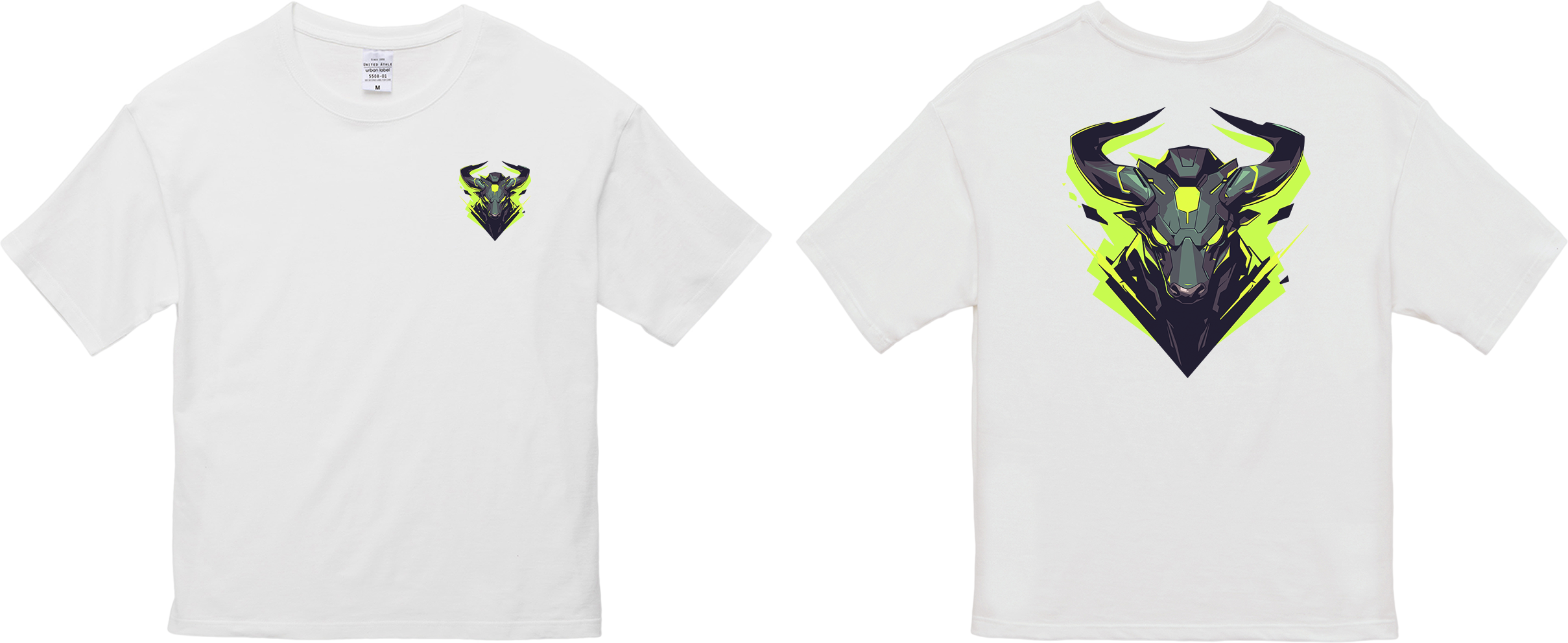 100% 纯棉超大T恤 | Mascot-Bull-005