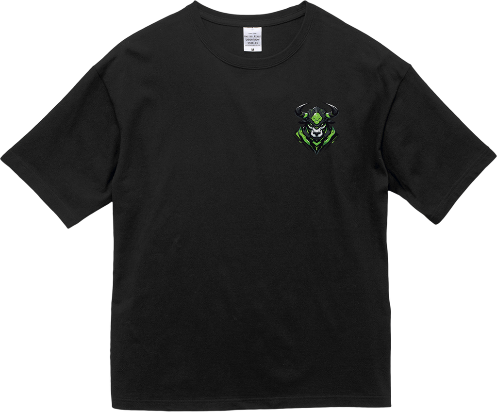 100% Cotton Oversized Tee | Mascot-Bull-006