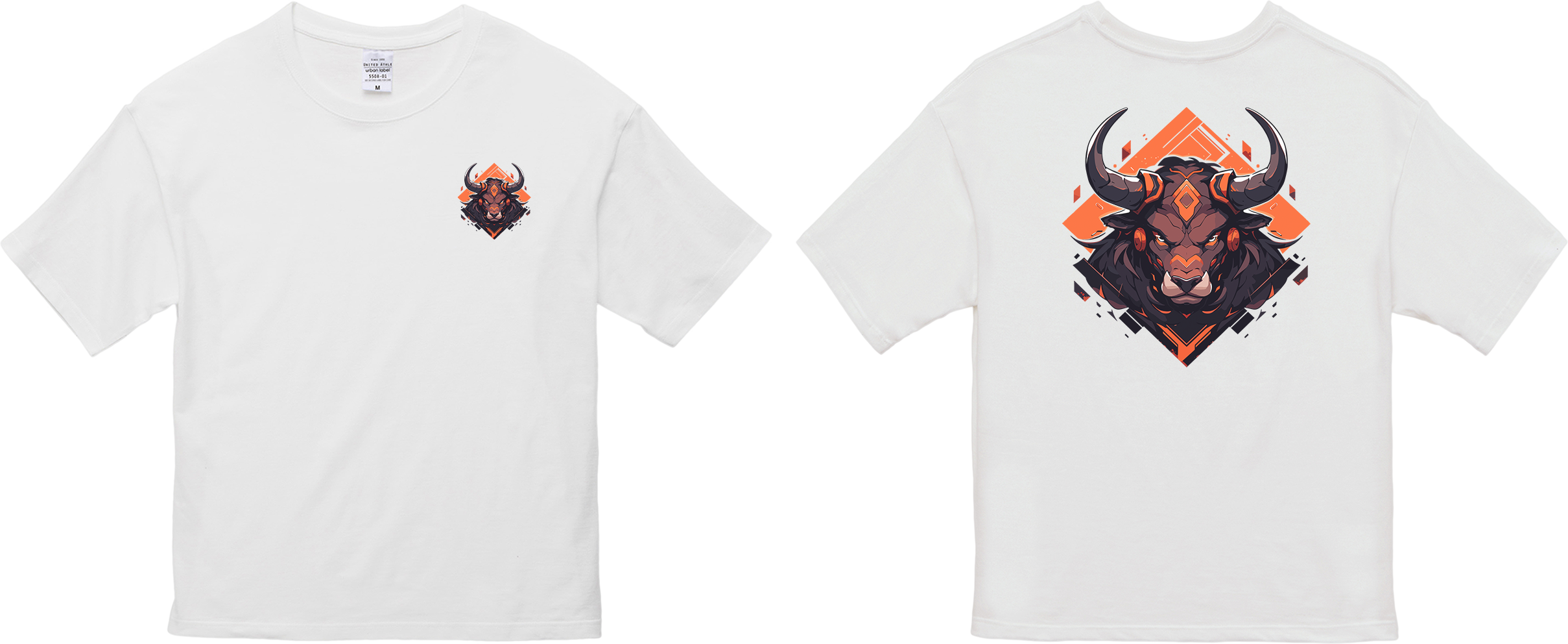 100%纯棉超大T恤 | Mascot-Bull-007