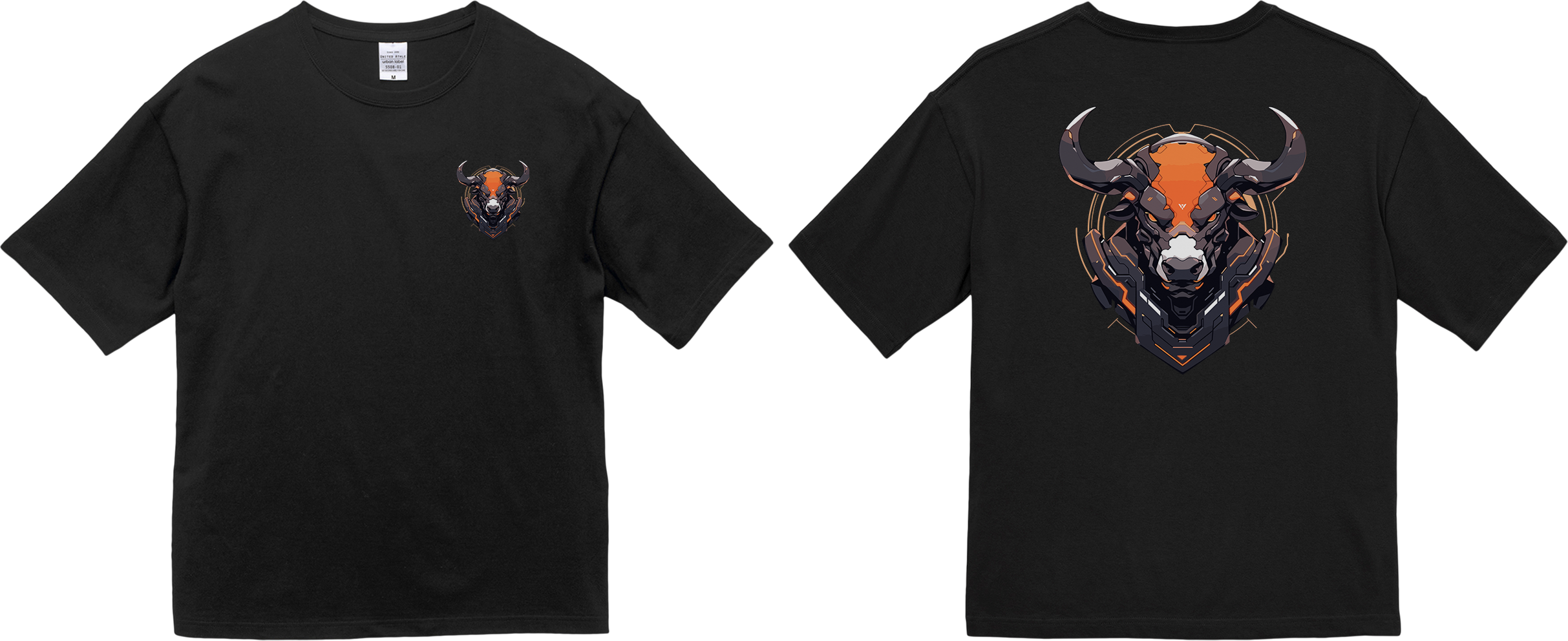 100%纯棉超大T恤 | Mascot-Bull-008