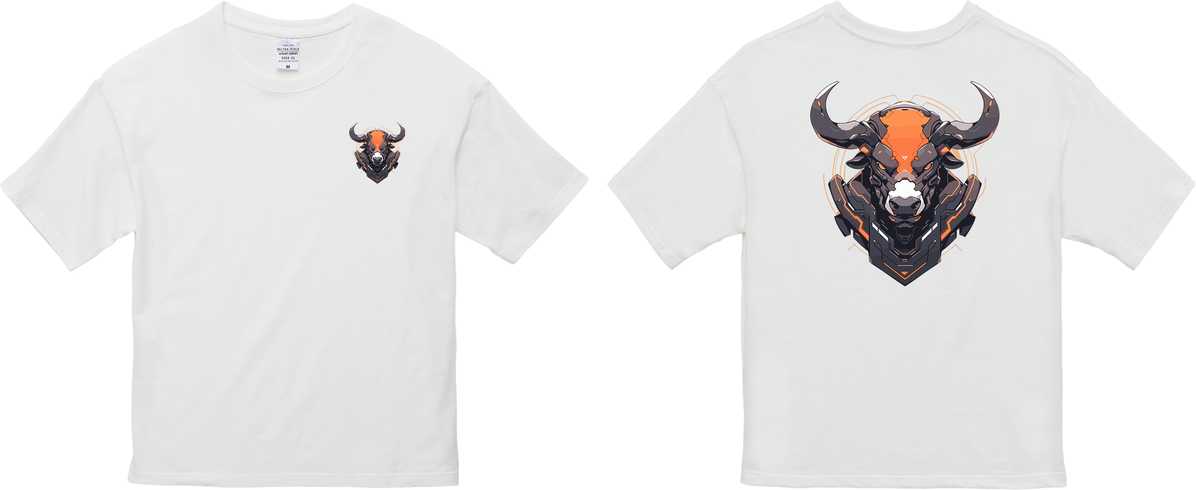 100%纯棉超大T恤 | Mascot-Bull-008