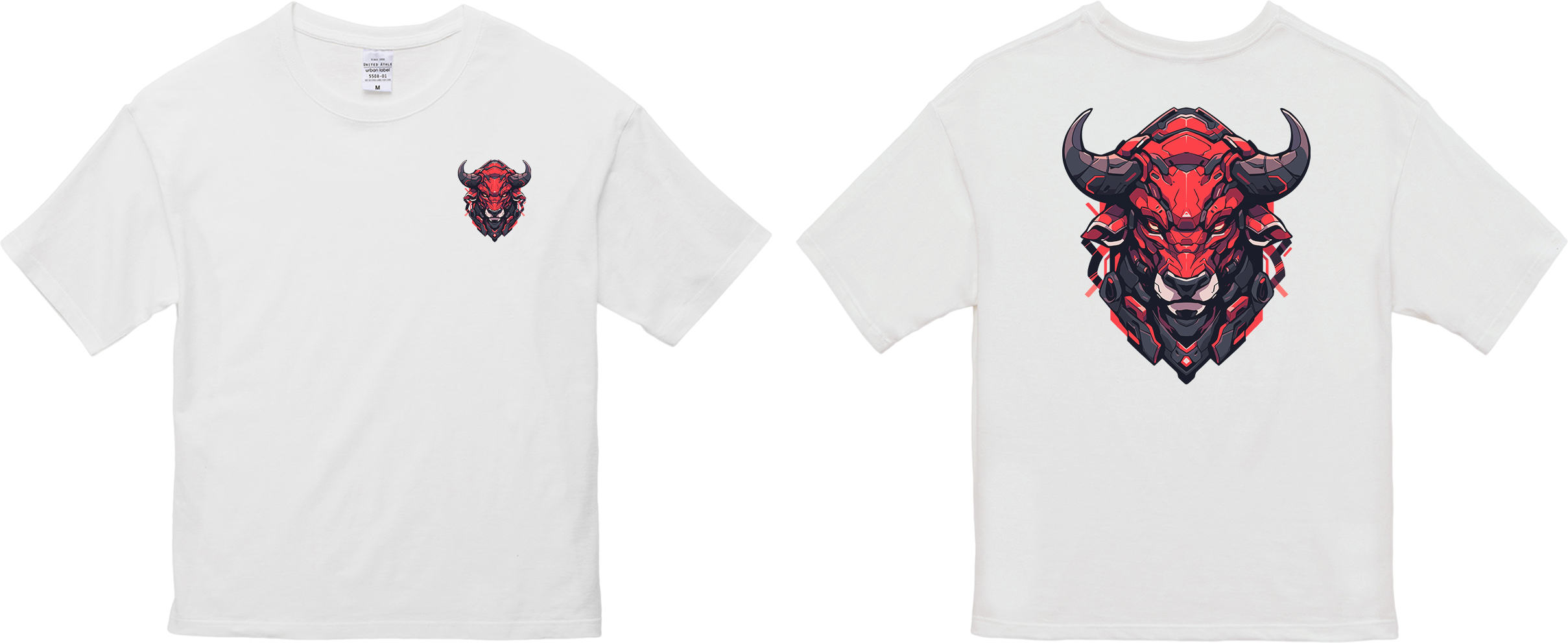 100%纯棉超大T恤 | Mascot-Bull-009