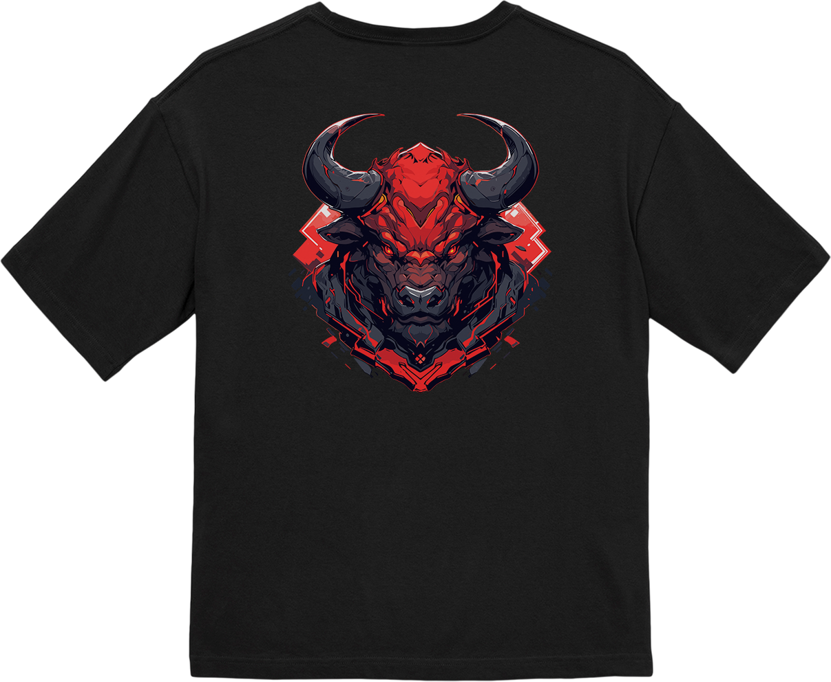 100%纯棉超大T恤 | Mascot-Bull-010