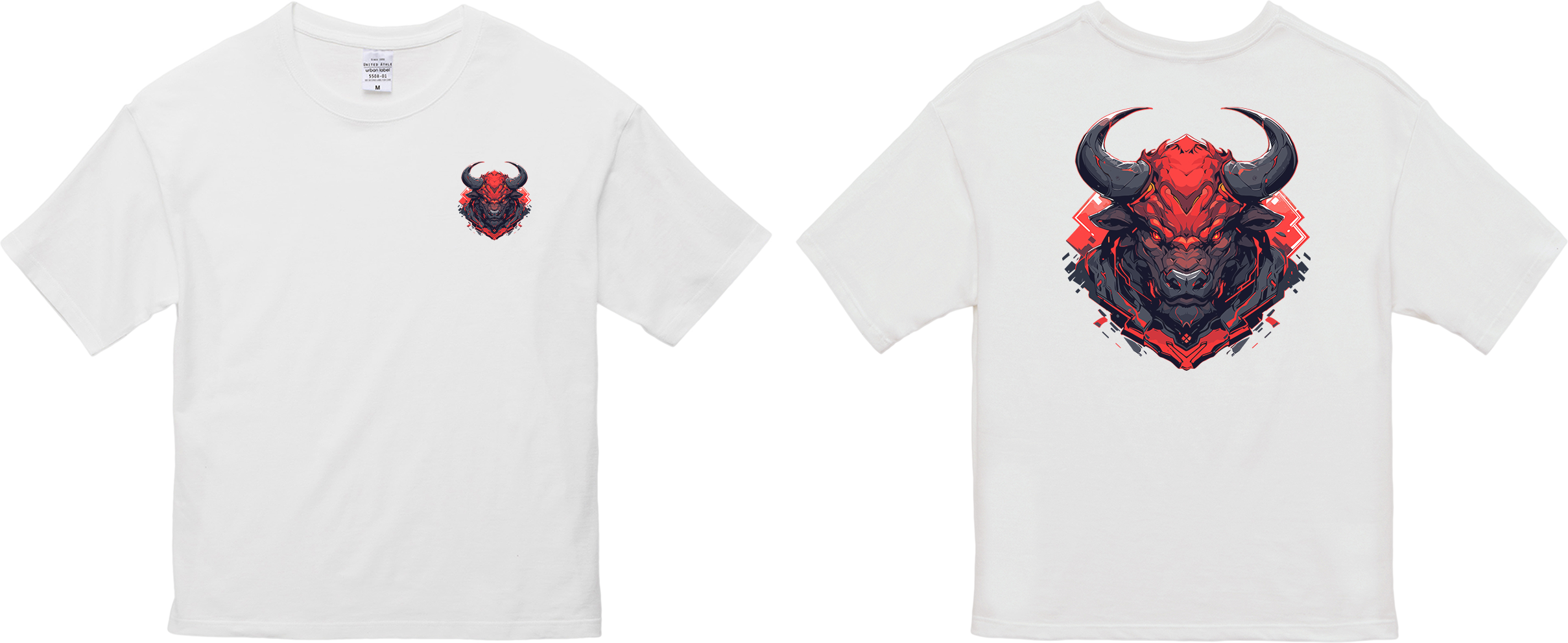 100%纯棉超大T恤 | Mascot-Bull-010