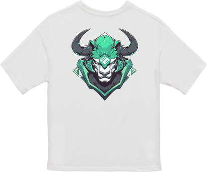 100% Cotton Oversized Tee | Mascot-Bull-011