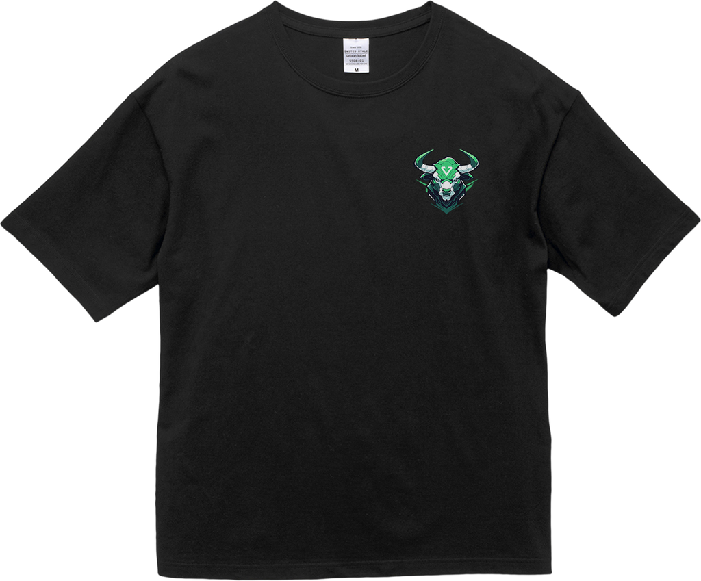 100% Cotton Oversized Tee | Mascot-Bull-012