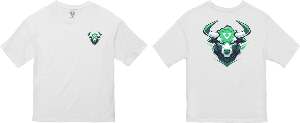 100% Cotton Oversized Tee | Mascot-Bull-012