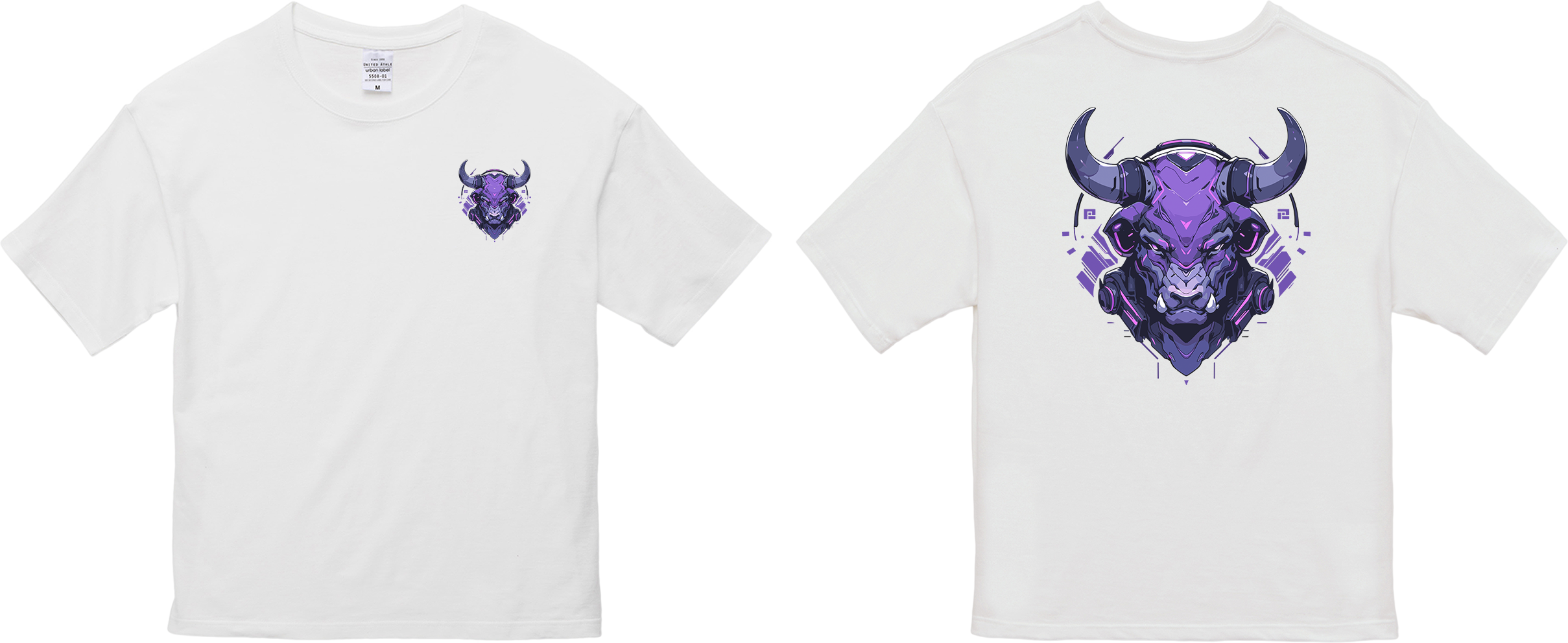 100%纯棉超大T恤 | Mascot-Bull-015