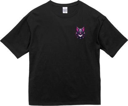 100% Cotton Oversized Tee | Mascot-Cat-001