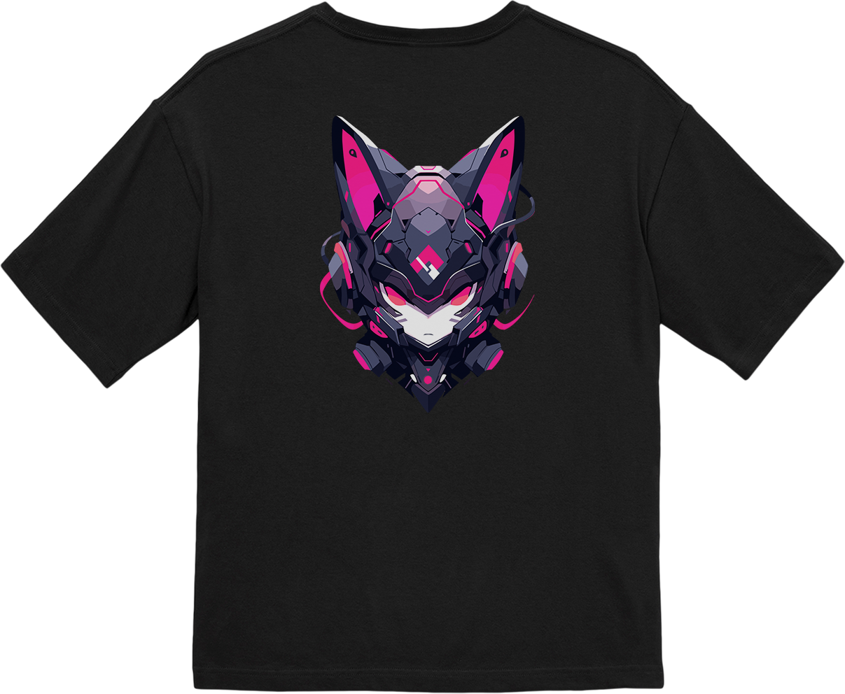 100% 纯棉超大T恤 | Mascot-Cat-001