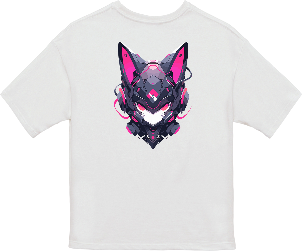 100% Cotton Oversized Tee | Mascot-Cat-001