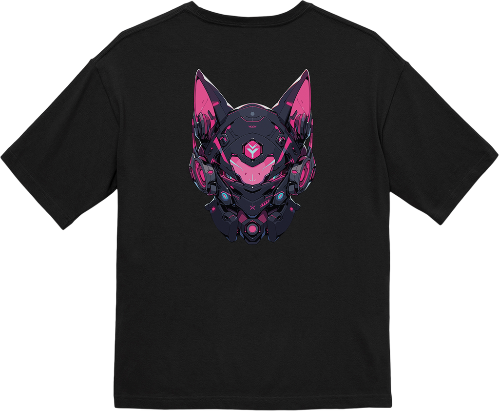 100% Cotton Oversized Tee | Mascot-Cat-002