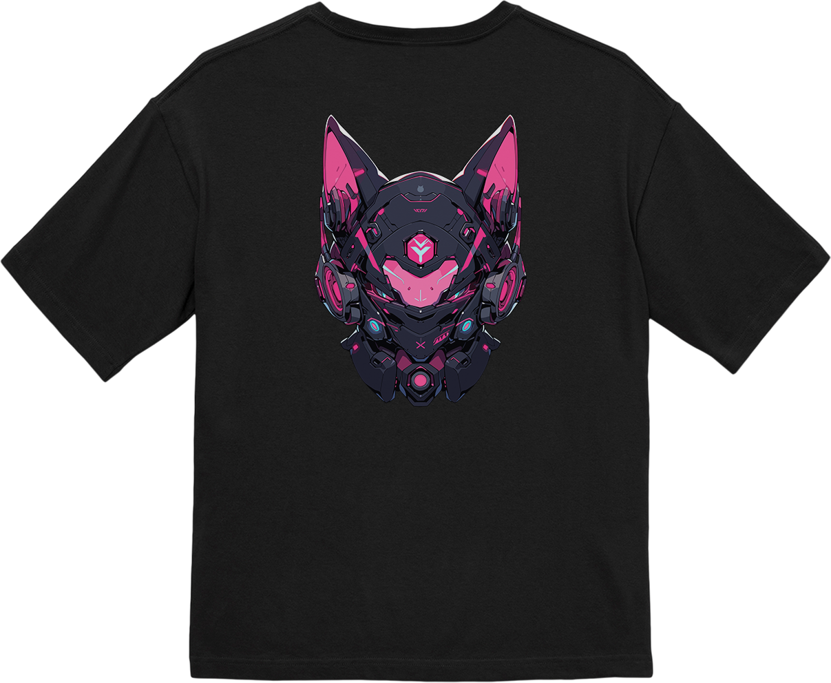 100% 纯棉超大T恤 | Mascot-Cat-002