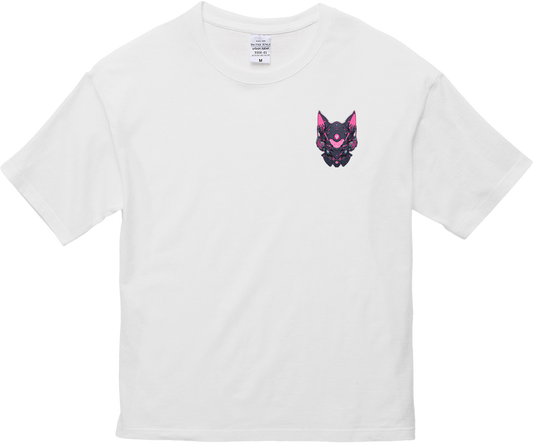 100% Cotton Oversized Tee | Mascot-Cat-002