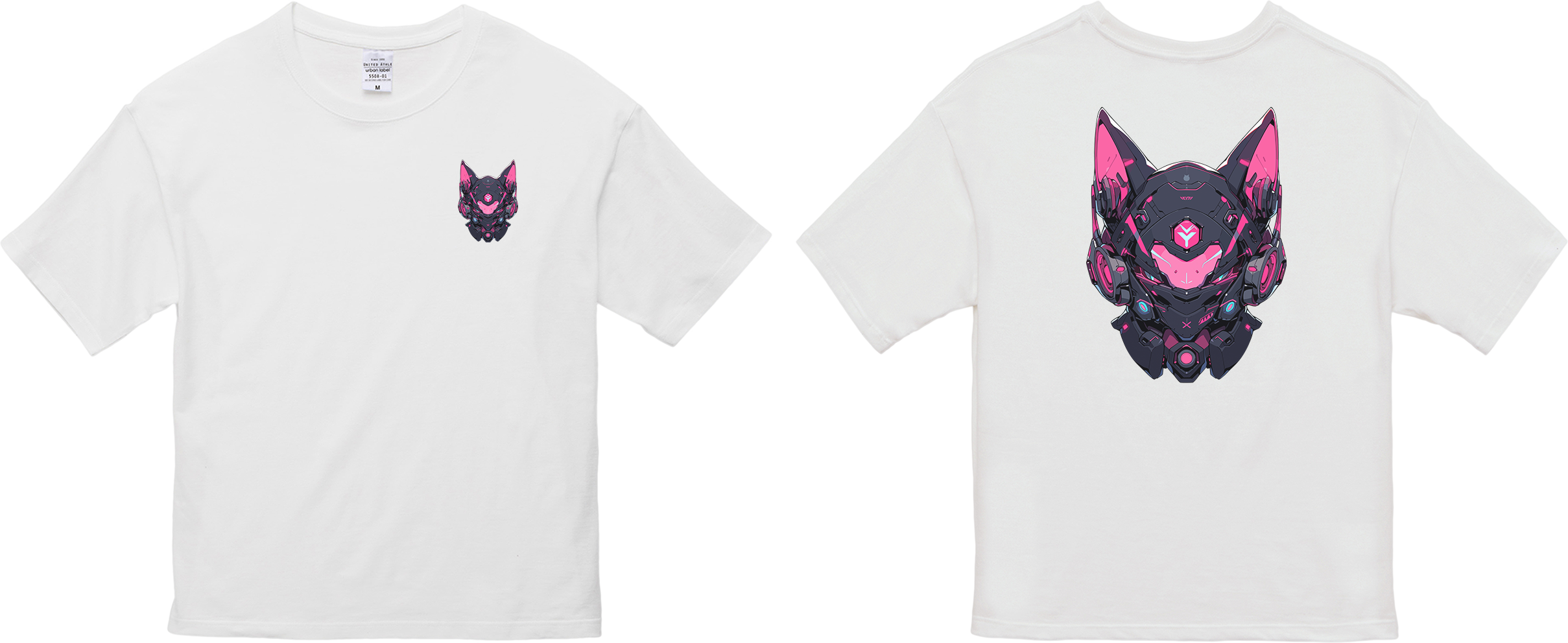 100% 纯棉超大T恤 | Mascot-Cat-002