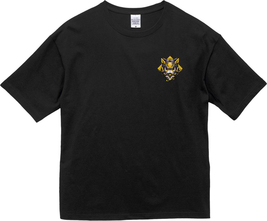 100% Cotton Oversized Tee | Mascot-Cat-003