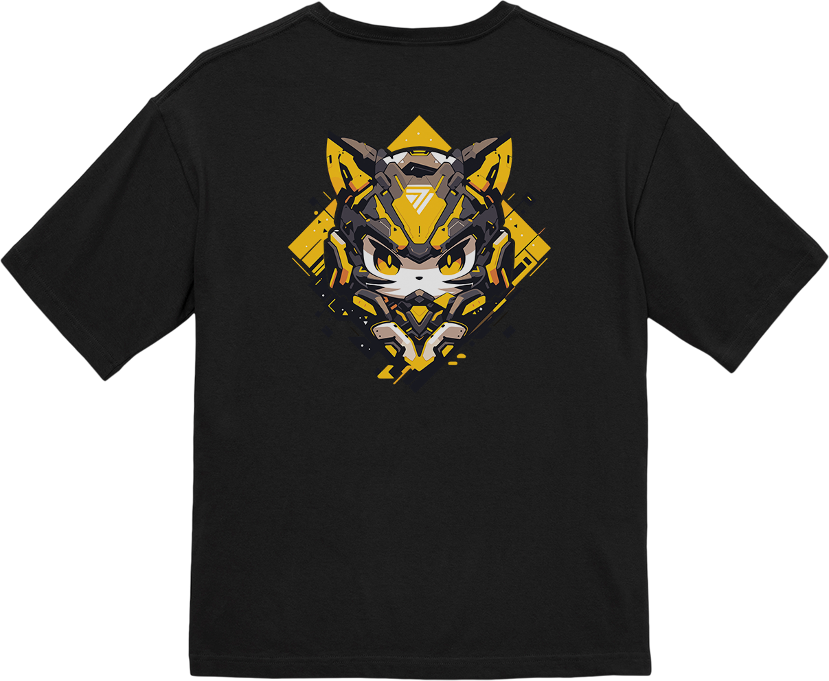 100%纯棉超大T恤 | Mascot-Cat-003