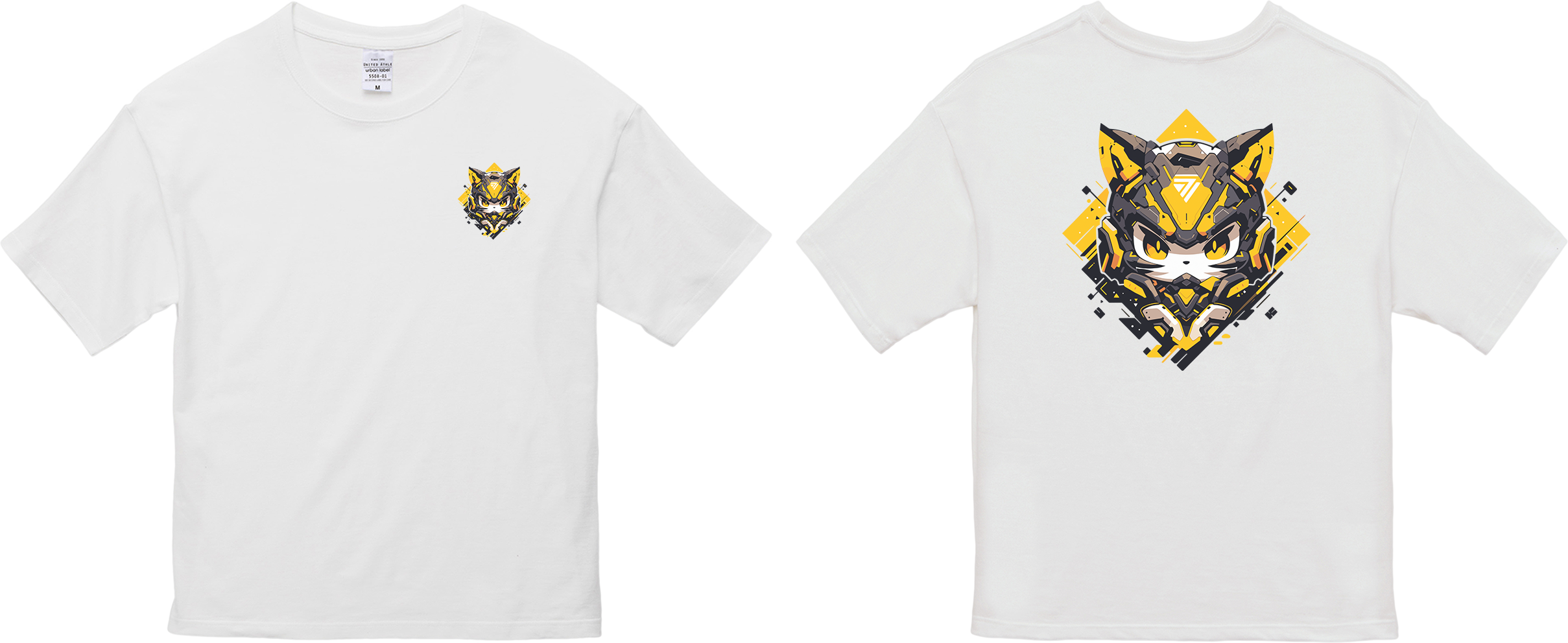 100%纯棉超大T恤 | Mascot-Cat-003