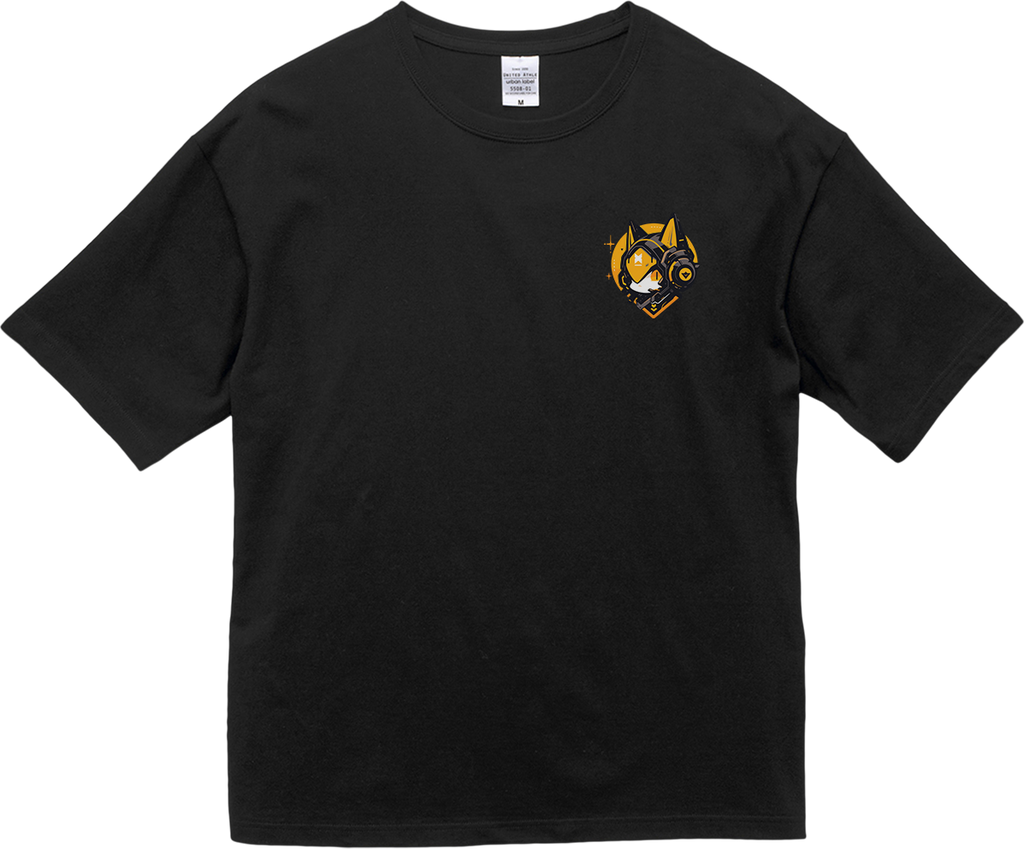 100% Cotton Oversized Tee | Mascot-Cat-004