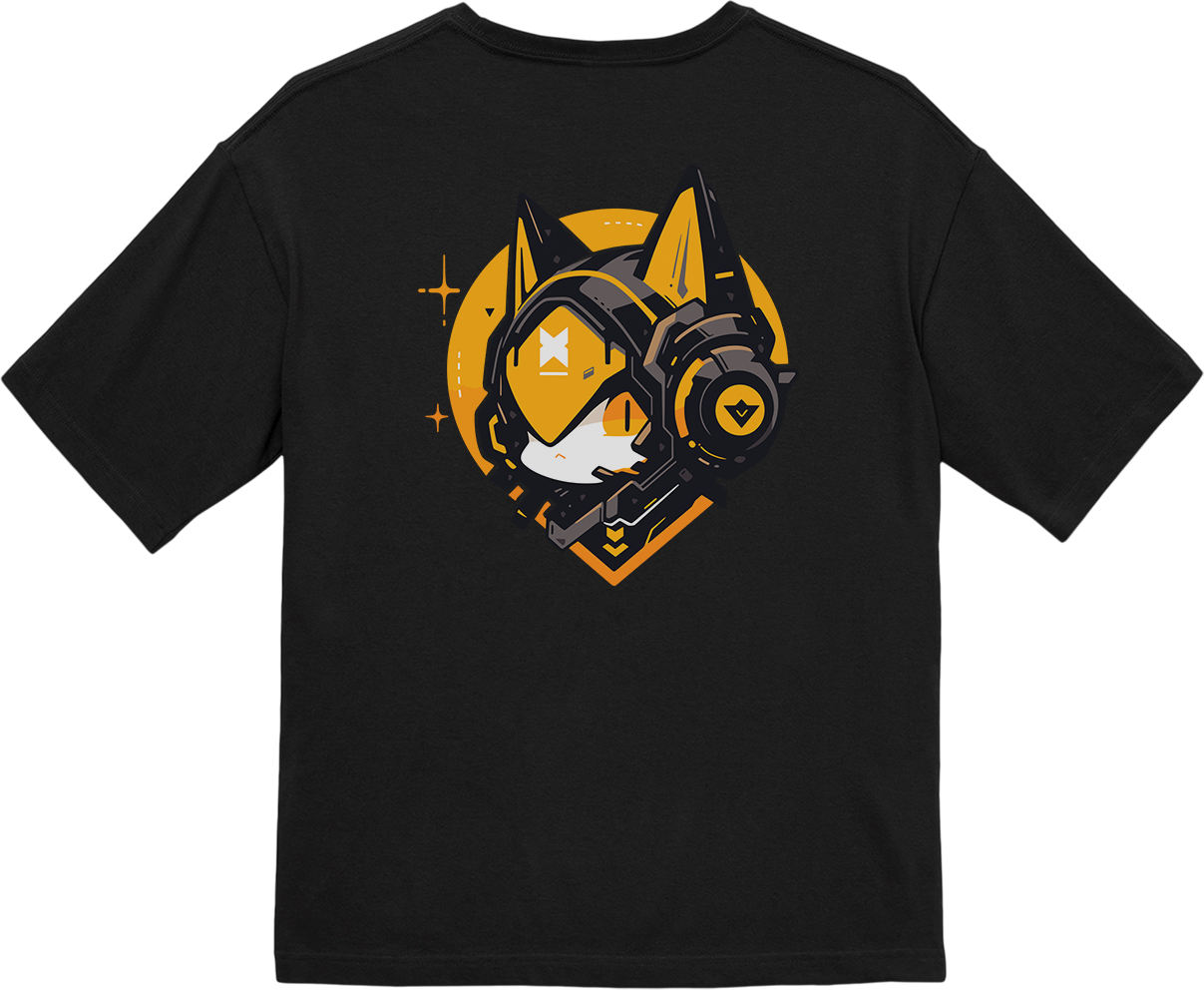 100%纯棉超大T恤 | Mascot-Cat-004