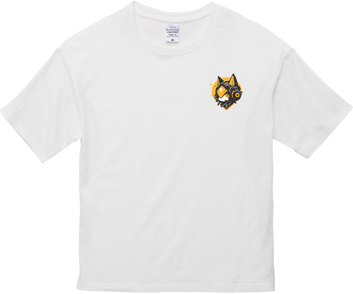 100%纯棉超大T恤 | Mascot-Cat-004